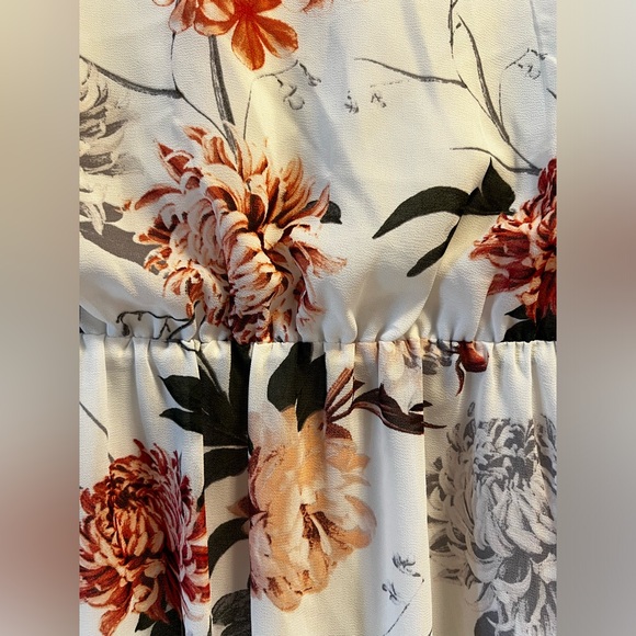 Floral Summer White Dress Women’s Size S - Picture 9 of 13